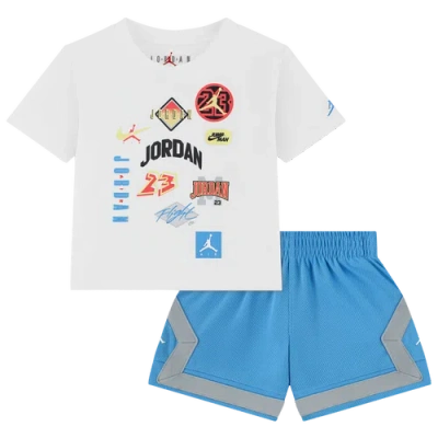 Jordan Kids' Boys Infant   Dynasty Patch T-shirt Shorts Set In Blue