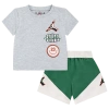 Jordan Boys Infant   Jumpman Stacked Play Shorts Set In Pine Green/grey