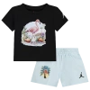 Jordan Flight Essentials Little Kids' Summer Pack 2-piece Shorts Set In Black