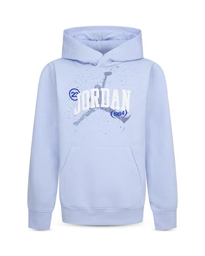 Jordan Boys' Jdb 1984 Jumpman Hoodie - Big Kid In Hydrogen Blue