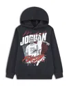 Jordan Boys' Jdb Mj Double Flight Graphic Fleece Pullover Hoodie - Big Kid In Black