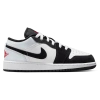 Jordan Air  1 Low Sneakers In White/black/silver