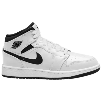 Jordan Kids' Boys  Air  1 Mid In Black/white/white