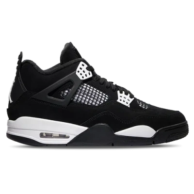 Jordan Kids' Air  4 Retro "white Thunder" Sneakers In Black/white