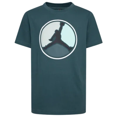 Jordan Kids' Boys  Air  Hbr Ring Short Sleeve T-shirt In Oxidized Green/black
