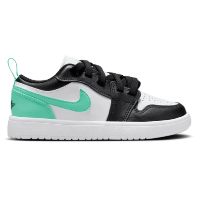 Jordan Kids' Boys  Aj 1 Low Alt In Black/green Glow/white