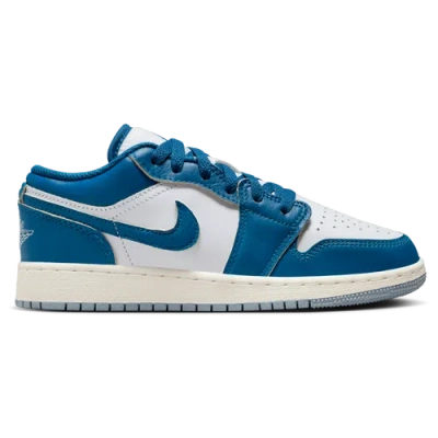 Jordan Kids' Boys  Aj 1 Low Se In White/tan/blue