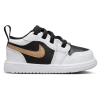 Jordan Boys  Aj 1 Low In White/black/gold
