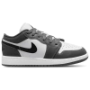 Jordan Kids' Boys  Aj 1 Low In White/gray/black