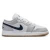 Jordan Boys   Aj 1 Low In White/midnight Navy