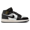 Jordan Boys  Aj 1 Mid Se Uni In Black/gold/silver