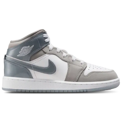 Jordan Kids' Boys  Aj 1 Mid Se In White/cool Grey/medium Grey