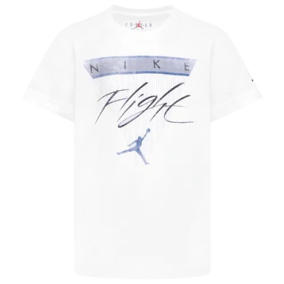 Jordan Kids' Boys  Aj 4 Flight Reimagined T-shirt In White/blue