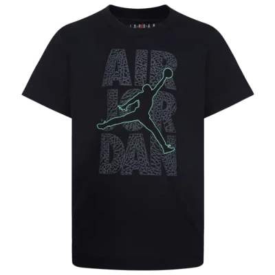 Jordan Kids' Boys  Aj3 Stack Glow Short Sleeve T-shirt In Green/black