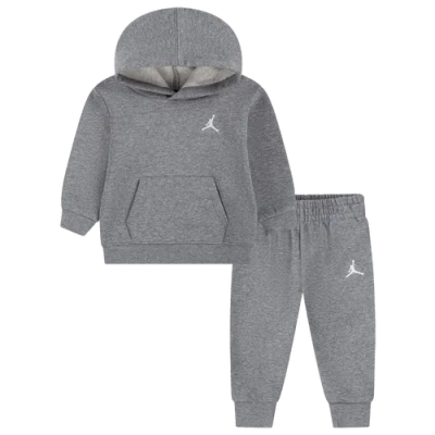 Jordan Kids' Boys  Brooklyn Fleece Pullover Set In Carbon Heather/grey