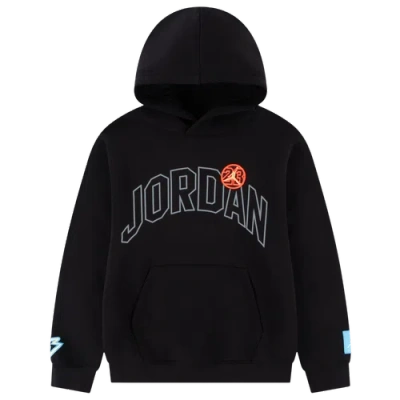 Jordan Kids' Boys  Dynasty Fleece Pull Over Hoodie In Black