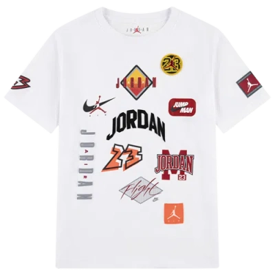 Jordan Kids' Boys   Dynasty Patch T-shirt In White