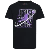 Jordan Boys   Flight Galaxy Glow Short Sleeve T-shirt In Purple/black