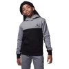 Jordan Boys  Flight Sideline Fleece Pullover In Black/carbon Heather