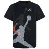 Jordan Big Boys Gradient Stacked Short Sleeve Tee In Black/red