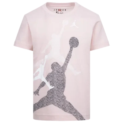 Jordan Kids' Boys  Gradient Stacked Jumpman Short Sleeve T-shirt In Pink/white