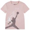 Jordan Boys  Gradient Stacked Jumpman Short Sleeve T-shirt In White/pink
