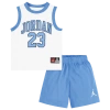 Jordan Kids 23 Jersey Short Set In Carolina/white