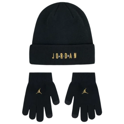 Jordan Kids' Boys   2fer Beanie Set In Black