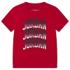 Jordan Little Boys Graphic Tee In Black/gym Red