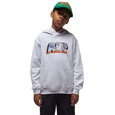 Jordan Kids' Boys   Air Postcard Hoodie In Gray
