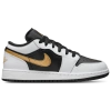 Jordan Air  1 Low "white" Sneakers In White/black/gold