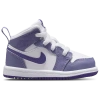 Jordan 1 Mid Little Kids' Shoes In Purple