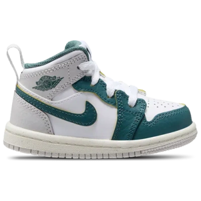 Jordan Kids' Boys   Aj 1 Mid Se In Green/white