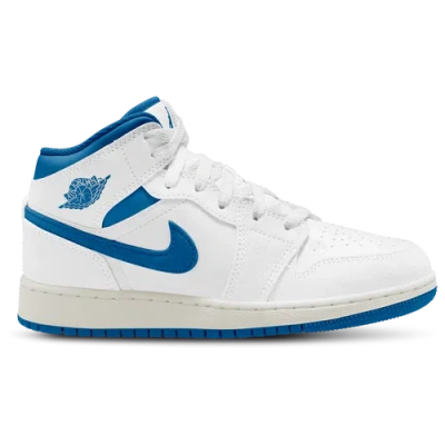 Jordan Boys   Aj 1 Mid Se In White/industrial Blue