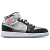 Jordan Boys   Aj 1 Mid Ss In Black/ice Blue