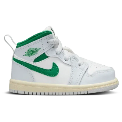 Jordan Kids' Boys   Aj 1 Mid In Summit White/pine Green