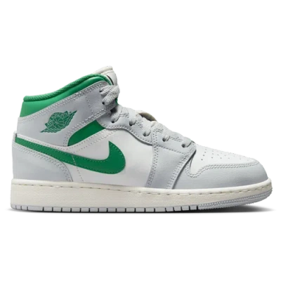 Jordan Kids' Boys   Aj 1 Mid In White/green/sail