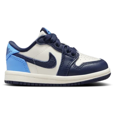 Jordan Kids' Boys   Aj1 Retro Low Og In Obsidian/university Blue/sail