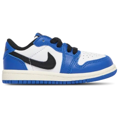 Jordan Kids' Boys   Aj1 Retro Low Og In White/black/blue