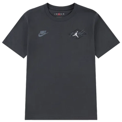Jordan Kids' Boys   Black Cat 24 Retro T-shirt In Gray