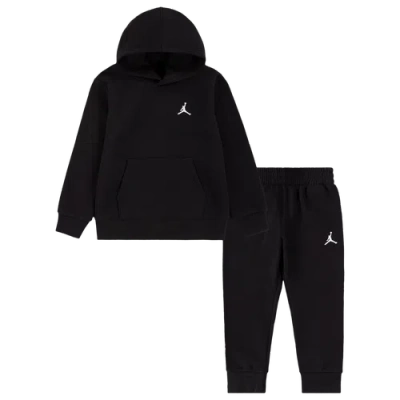 Jordan Kids' Boys   Brooklyn Fleece Pullover Set In Black/black