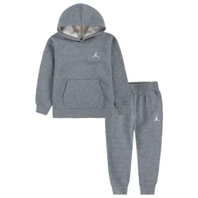 Jordan Kids' Boys   Brooklyn Fleece Pullover Set In Gray/carbon Heather