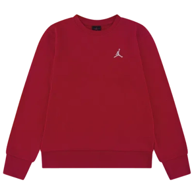 Jordan Kids' Boys   Brooklyn French Terry Essential Crew In Red