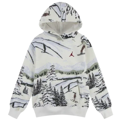 Jordan Kids' Boys   Brooklyn Holiday Pullover In White