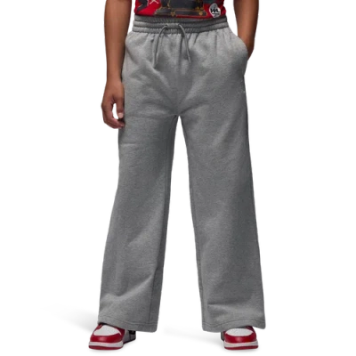 Jordan Kids' Boys   Brooklyn Open Hem Fleece Pants In Gray