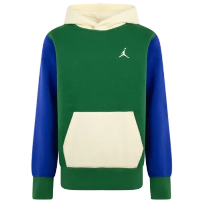 Jordan Kids' Boys   Brooklyn Pullover Hoodie Psb In Pine Green/tan