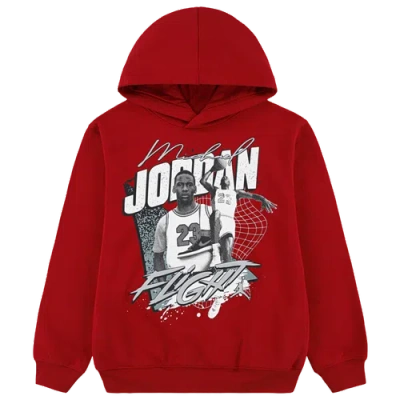 Jordan Kids' Boys   Double Flight Graphic Hoodie In Red