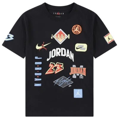 Jordan Kids' Boys   Dynasty Patch T-shirt In Black