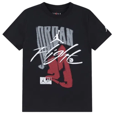 Jordan Big Kids' Fadeaway Flight T-shirt In Black