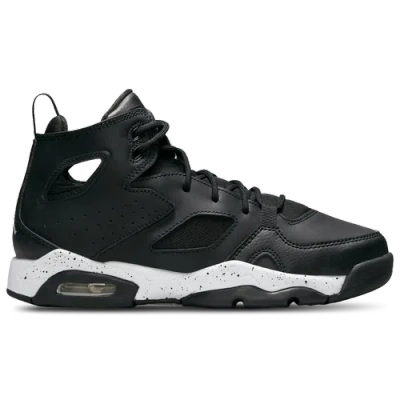 Jordan Flight Club '91 Big Kids' Shoes In Black/white